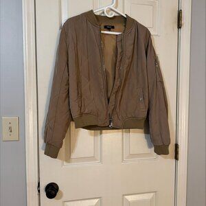 Bomber style sassy tan color Jacket -